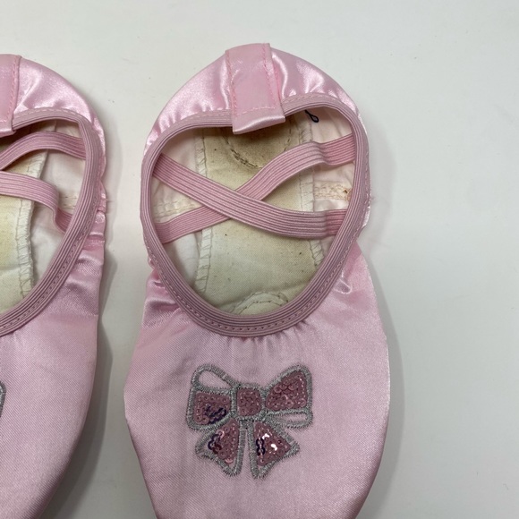 Pink Sequined Ballet Slipper Shoes - Picture 5 of 9